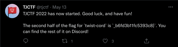 Second half of flag on Discord announcement